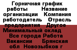 Горничная-график работы 1/2 › Название организации ­ Компания-работодатель › Отрасль предприятия ­ Другое › Минимальный оклад ­ 1 - Все города Работа » Вакансии   . Брянская обл.,Новозыбков г.